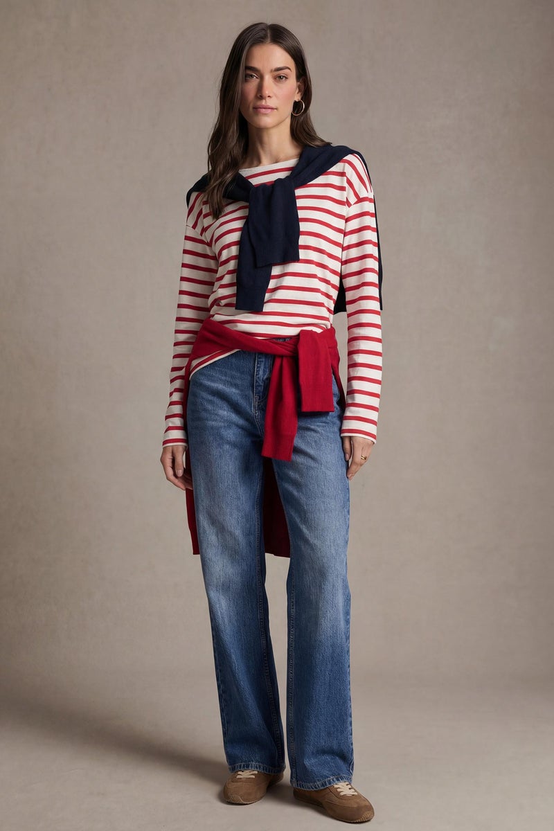 ديفاكتو تيشيرت كم طويل بريميوم قصة مريحة - Image 2